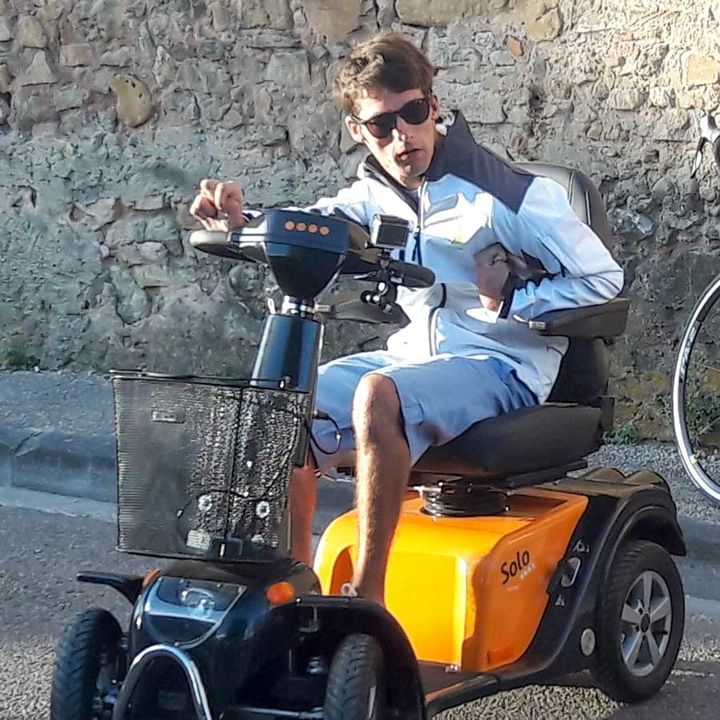 met scooter op ment ventoux