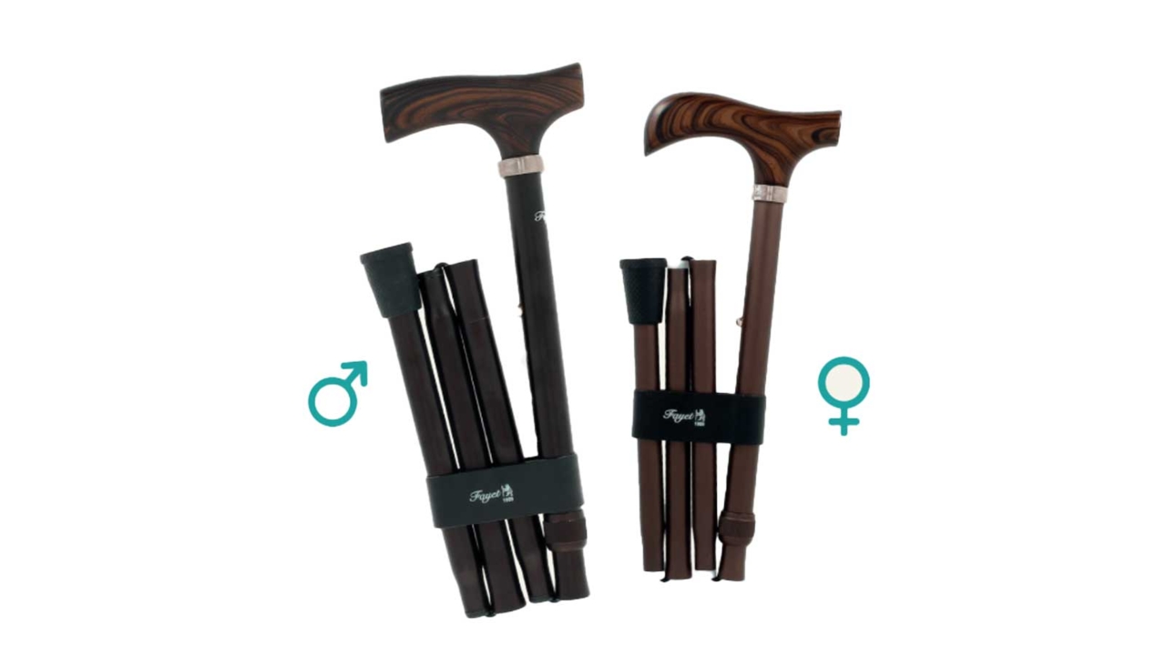 plooibare wandelstok voor man en vrouw